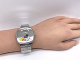 Shop Authentic Gucci Grip x Disney Quartz Silver Dial Silver Steel Strap Unisex Watch - YA157419 - Luxxuri