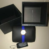  Shop Authentic Marc Jacobs Henry White Dial Blue Leather Strap Watch for Women - MBM1238 - Luxxuri