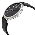  Shop Authentic Calvin Klein Surround Black Dial Black Leather Strap Watch for Men - K3W211C1 - Luxxuri