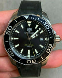  Shop Authentic Tag Heuer Aquaracer Black Dial Black Rubber Strap Watch for Men - WAY111A.FT6151 - Luxxuri