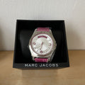  Shop Authentic Marc Jacobs Baby Dave Silver Dial Purple Leather Strap Watch for Women - MBM1262 - Luxxuri
