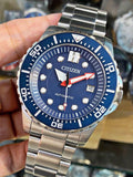  Shop Authentic Citizen Promaster Mechanical Blue Dial Silver Steel Strap Watch For Men - NJ0121-89L - Luxxuri