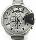  Shop Authentic Diesel Mega Chief Chronograph Silver Dial Silver Steel Strap Watch For Men - DZ4501 - Luxxuri