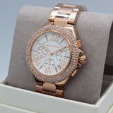  Shop Authentic Michael Kors Camille Chronograph White Dial Rose Gold Steel Strap Watch For Women - MK6995 - Luxxuri