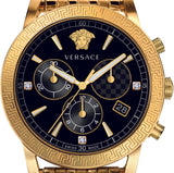  Shop Authentic Versace Sport Tech Chronograph Black Dial Gold Steel Strap Watch for Men - VELT00419 - Luxxuri