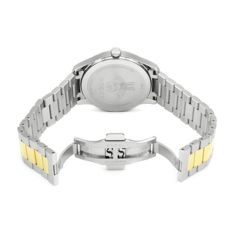 Gucci G Timeless Silver Dial Two Tone Steel Strap Watch For Women - YA1264131
