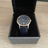  Shop Authentic Emporio Armani Renato Analog Blue Dial Black Leather Strap Watch For Men - AR2506 - Luxxuri