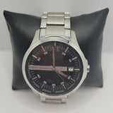  Shop Authentic Armani Exchange Hampton Chronograph Black Dial Silver Steel Strap Watch For Men - AX2103 - Luxxuri
