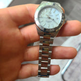  Shop Authentic Tag Heuer Aquaracer White Mother of Pearl Dial Watch for Women - WBD1311.BA0740 - Luxxuri