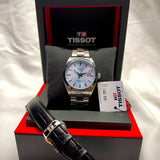  Shop Authentic Tissot Gentleman Powermatic 80 Silicium Ice Blue Silver Steel Strap Watch For Men - T127.407.11.351.00 - Luxxuri