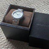  Shop Authentic Michael Kors Gabbi Quartz Crystals Silver Dial Silver Steel Strap Watch For Women - MK3984 - Luxxuri