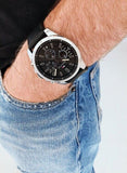  Shop Authentic Tommy Hilfiger Decker Black Dial Black Leather Strap Watch for Men - 1791563 - Luxxuri