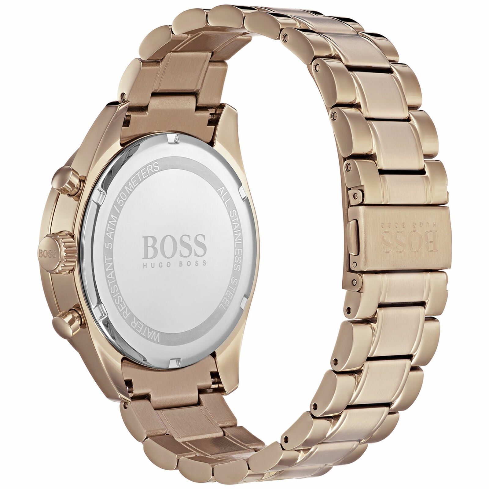  Shop Authentic Hugo Boss Trophy Grey Dial Rose Gold Steel Strap Watch for Men - 1513632 - Luxxuri