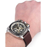  Shop Authentic Diesel BAMF Chronograph Beige Dial Brown Leather Strap Watch For Men - DZ7343 - Luxxuri