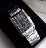  Shop Authentic Emporio Armani Classic Analog Black Dial Silver Steel Strap Watch For Men - AR1608 - Luxxuri