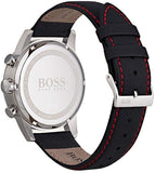  Shop Authentic Hugo Boss Navigator Black Dial Black Leather Strap Watch for Men - 1513535 - Luxxuri