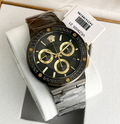  Shop Authentic Versace Greca Icon Quartz Black Dial Black Steel Strap Watch For Men - VEZ900521 - Luxxuri