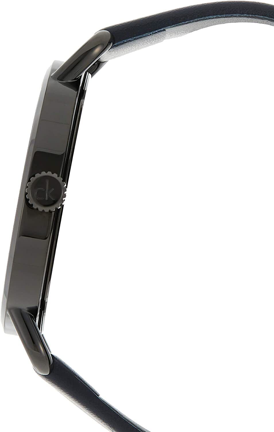  Shop Authentic Calvin Klein Even Blue Dial Blue Leather Strap Watch for Men - K7B214VN - Luxxuri