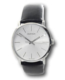  Shop Authentic Calvin Klein Posh Silver Dial Black Leather Strap Watch for Men - K8Q311C6 - Luxxuri