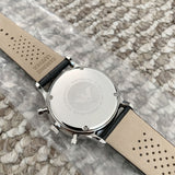  Shop Authentic Emporio Armani Gianni Chronograph Black Dial Black Leather Strap Watch For Men - AR0397 - Luxxuri