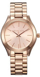  Shop Authentic Michael Kors Mini Slim Runway Chronograph Quartz Rose Gold Dial Rose Gold Steel Strap Watch For Women - MK3205 - Luxxuri