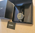  Shop Authentic Movado Ultra Slim Black Dial Black Leather Strap Watch For Men - 0607086 - Luxxuri