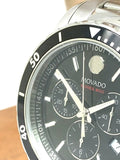  Shop Authentic Movado Series 800 Chronograph Black Dial Silver Steel Strap Watch For Men - 2600142 - Luxxuri