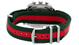  Shop Authentic Gucci Grip Quartz Chronograph Red Dial Two Tone NATO Strap Watch for Men - YA157304 - Luxxuri
