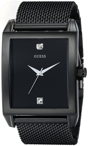  Shop Authentic Guess Diamonds Black Dial Black Mesh Strap Watch for Men - W0298G1 - Luxxuri