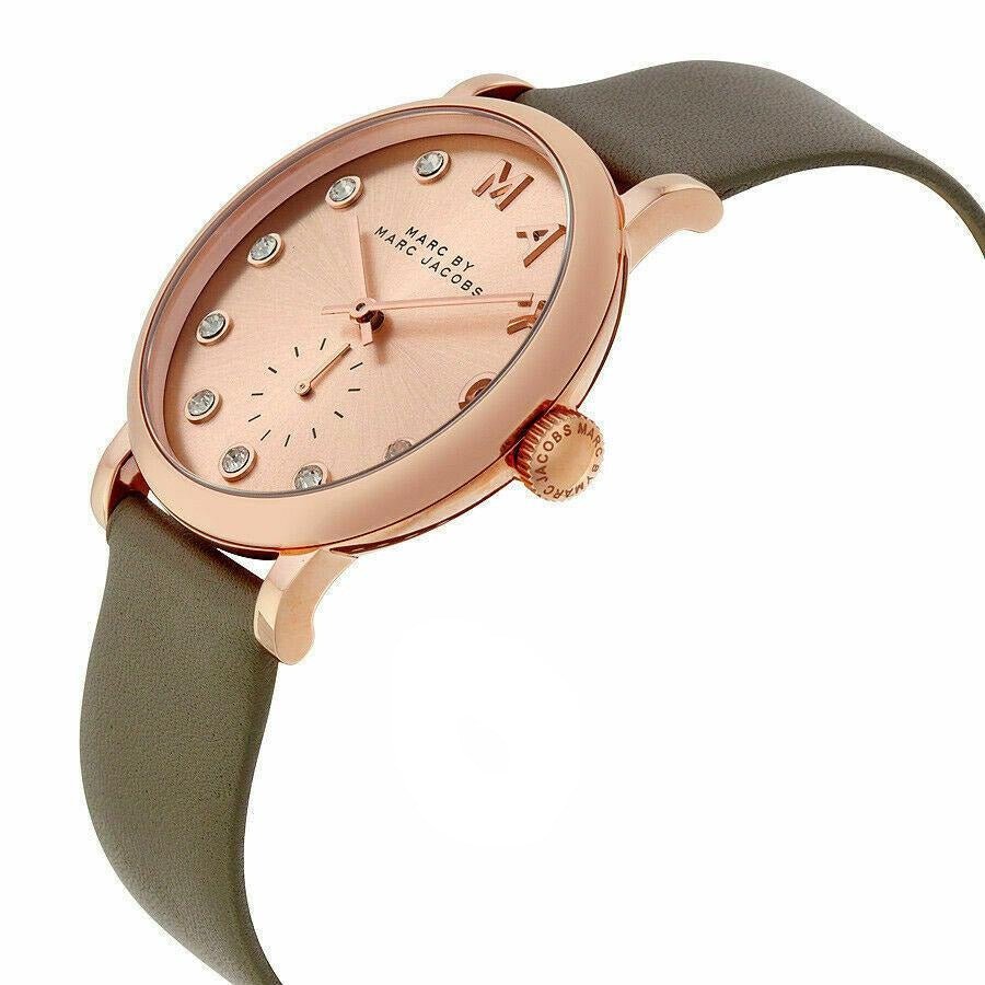  Shop Authentic Marc Jacobs Baker Rose Gold Dial Grey Leather Strap Watch for Women - MBM1400 - Luxxuri