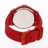  Shop Authentic Tommy Hilfiger Denim Quartz Red Dial Red Rubber Strap Watch for Men - 1791323 - Luxxuri