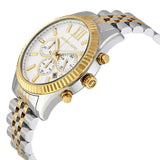  Shop Authentic Michael Kors Lexington Silver Dial Two Tone Steel Strap Watch for Men - MK8344 - Luxxuri