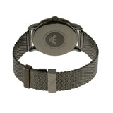 Shop Authentic Emporio Armani Luigi Quartz Blue Dial Grey Mesh Bracelet Watch For Men - AR11053 - Luxxuri