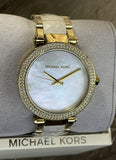  Shop Authentic Michael Kors Parker Mother of Pearl Dial Two Tone Steel Strap Watch for Women - MK6400 - Luxxuri