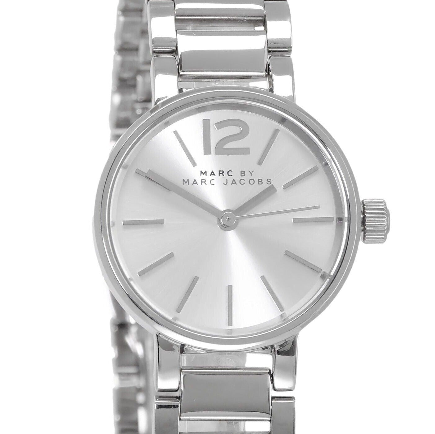  Shop Authentic Marc Jacobs Peggy Silver Dial Silver Steel Strap Watch for Women - MBM3404 - Luxxuri