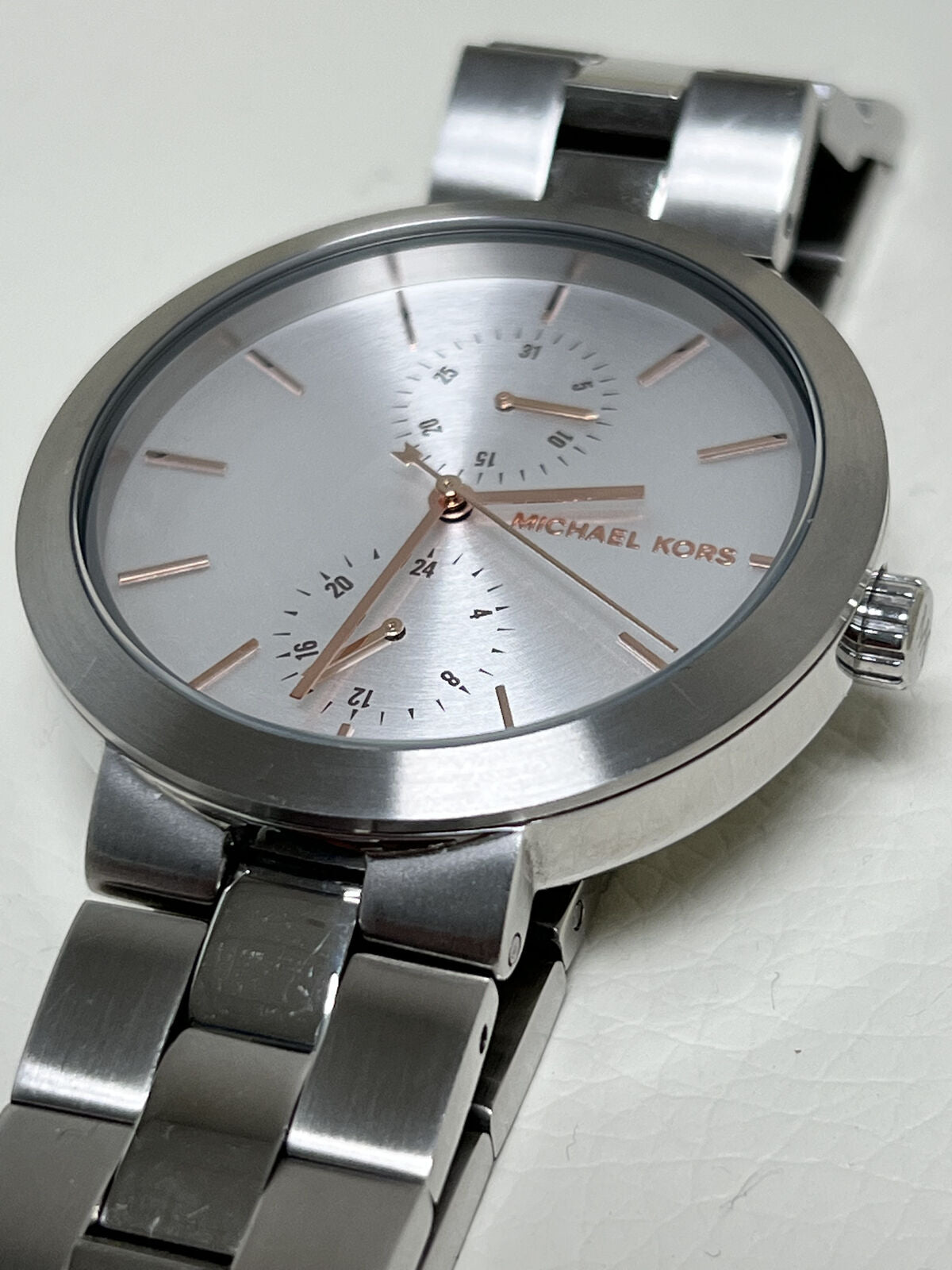  Shop Authentic Michael Kors Garner Analog Silver Dial Silver Steel Strap Watch For Women - MK6407 - Luxxuri