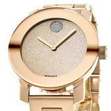  Shop Authentic Movado Bold Rose Gold Dial Rose Gold Steel Strap Watch For Women - 3600335 - Luxxuri