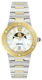  Shop Authentic Versace Greca Logo Moonphase Mother of Pearl Dial Two Tone Steel Strap Watch for Women - VE7G00524 - Luxxuri