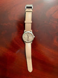  Shop Authentic Burberry The City Beige Dial Beige Leather Strap Watch for Women - BU9107 - Luxxuri