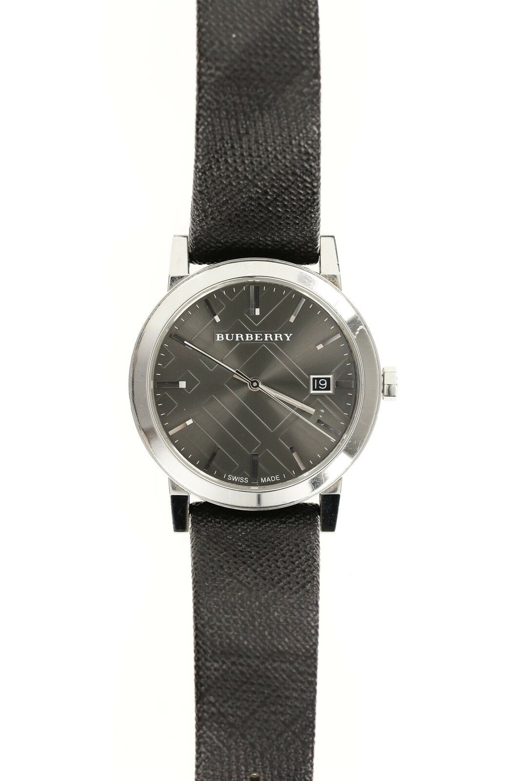  Shop Authentic Burberry Heritage Grey Dial Black Leather Strap Watch for Men - BU9024 - Luxxuri