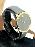  Shop Authentic Movado 70th Anniversary Special Edition Grey Dial Grey Leather Strap Watch For Women - 0607140 - Luxxuri