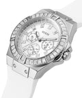  Shop Authentic Guess Venus Diamonds White Dial White Rubber Strap Watch for Women - GW0118L3 - Luxxuri