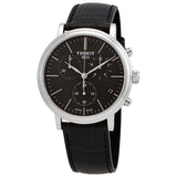  Shop Authentic Tissot Carson Premium Chronograph Black Dial Black Leather Strap Watch For Men - T122.417.16.051.00 - Luxxuri