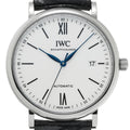  Shop Authentic IWC Portofino Automatic '150 Years' Edition Automatic White Dial Black Leather Strap Watch for Men - IW356519 - Luxxuri