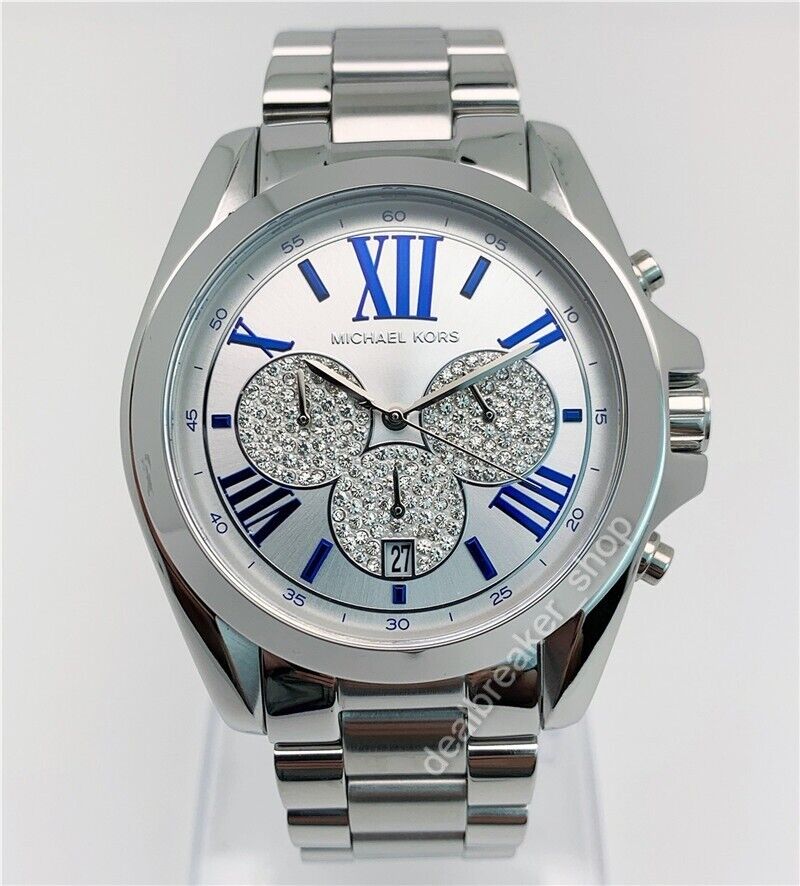  Shop Authentic Michael Kors Bradshaw Quartz Silver Dial Silver Steel Strap Watch For Women - MK6320 - Luxxuri