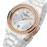  Shop Authentic Emporio Armani Ceramica Mother of Pearl Dial White Ceramic Dial Watch For Women - AR1472 - Luxxuri