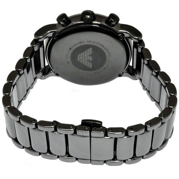  Shop Authentic Emporio Armani Luigi Chronograph Black Dial Black Stainless Steel Watch For Men - AR1507 - Luxxuri