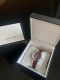  Shop Authentic Gucci G Timeless Quartz White Red Blue Dial Multicolored NATO Strap Watch For Men - YA1264059 - Luxxuri