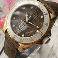  Shop Authentic Gucci Dive Doraemon Brown Dial Brown Leather Strap Watch For Men - YA136334 - Luxxuri