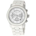  Shop Authentic Michael Kors Oversize White Dial White Steel Strap Watch for Men - MK8108 - Luxxuri